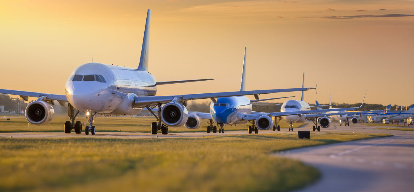 Image: Planes waiting to take off at an airport. (photo via iStock Getty Images/E+/Grafissimo) (Grafissimo / E+)