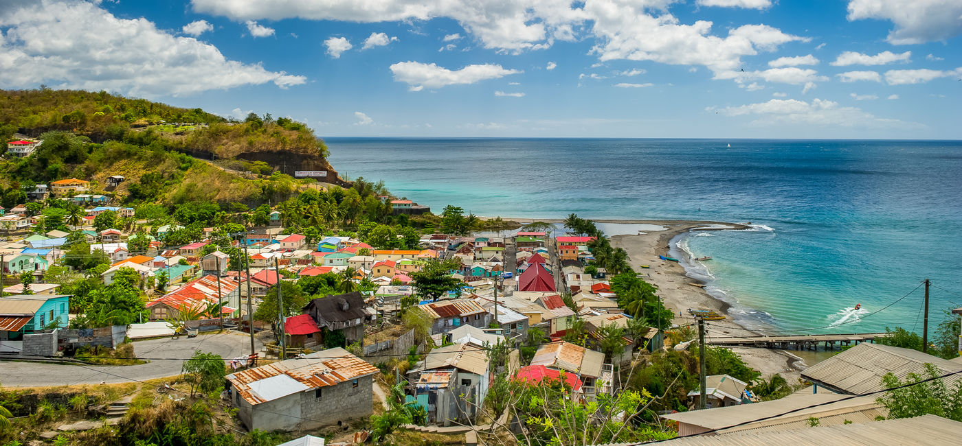 Image: Village of Canaries on Saint Lucia (Photo Credit: Goyoconde/Adobe Stock)