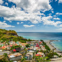 Village of Canaries on Saint Lucia