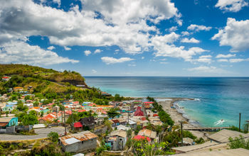 Village of Canaries on Saint Lucia