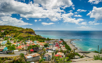 Village of Canaries on Saint Lucia