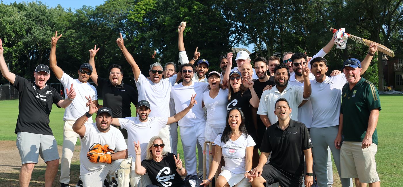 Image: For 20 years, Goway and Air New Zealand have enjoyed an annual cricket match in Toronto.