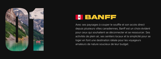 FlightHub favourites - Banff (french) FlightHub favourites - Banff (french)