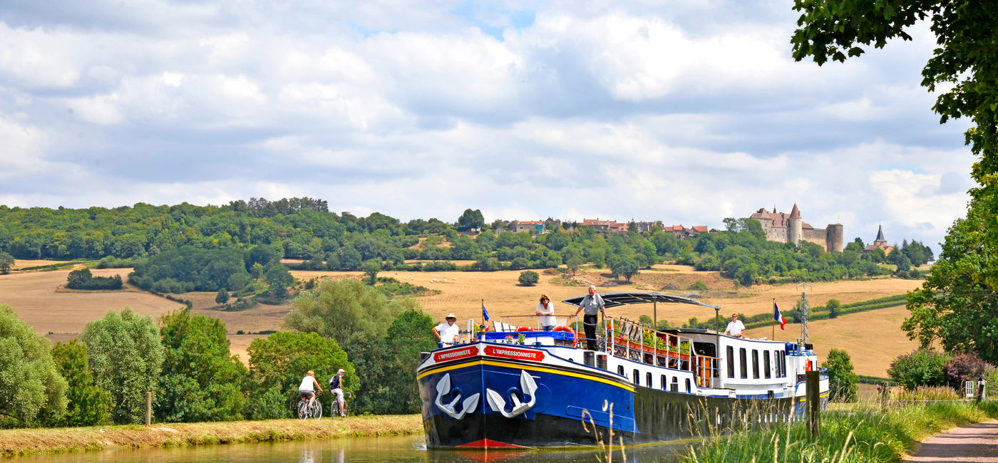 Image: Cruising past Chateauneuf with European Waterways (Photo Credit: European Waterways)
