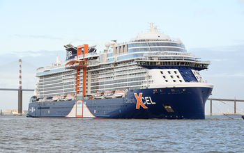 Celebrity Xcel during sea trials