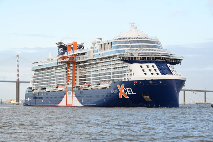 Celebrity Xcel during sea trials Celebrity Xcel during sea trials