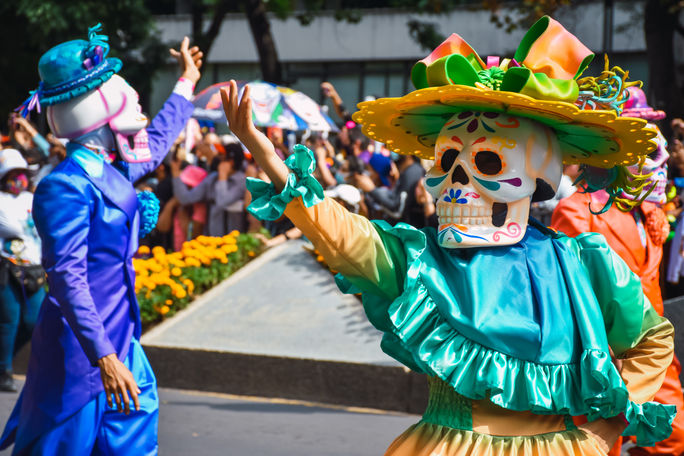 Day of the Dead parade in Mexico City Day of the Dead parade in Mexico City