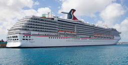 Carnival Pride docked in Nassau, Bahamas