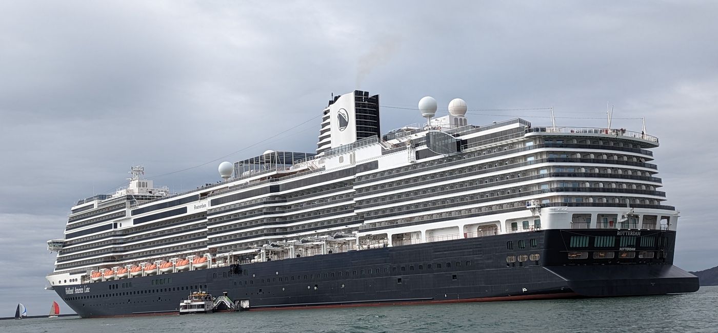 Image: The Rotterdam as seen from a tender. (Photo Credit: Susan Young)