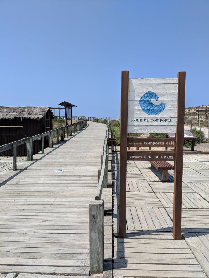 Comporta, Portugal boardwalk