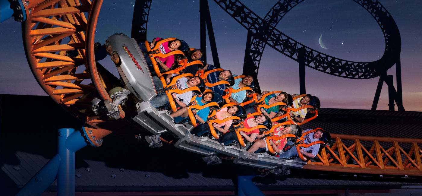 Image: PHOTO: Rollercoaster at Hersheypark in the Dark (Photo via Hersheypark)
