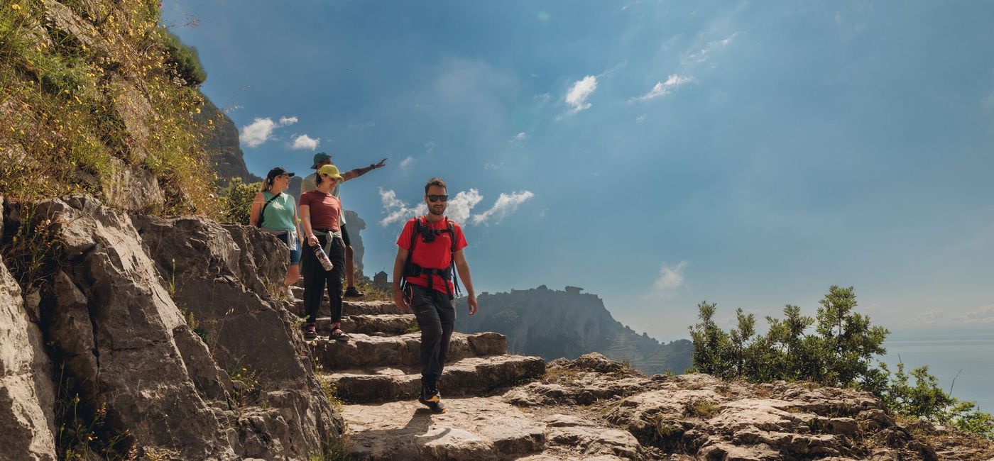 Image: Hiking on the Almalfi Coast along the Path of the Gods (Photo Credit: Intrepid Travel)