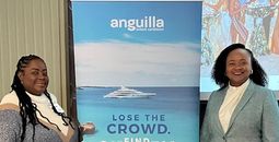 Sharon J. Lowe and Kimberly King of the Anguilla Tourist Board