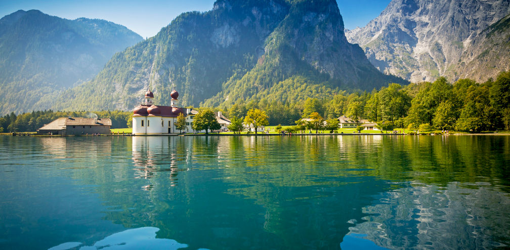Enjoy serene Bavarian lakes.