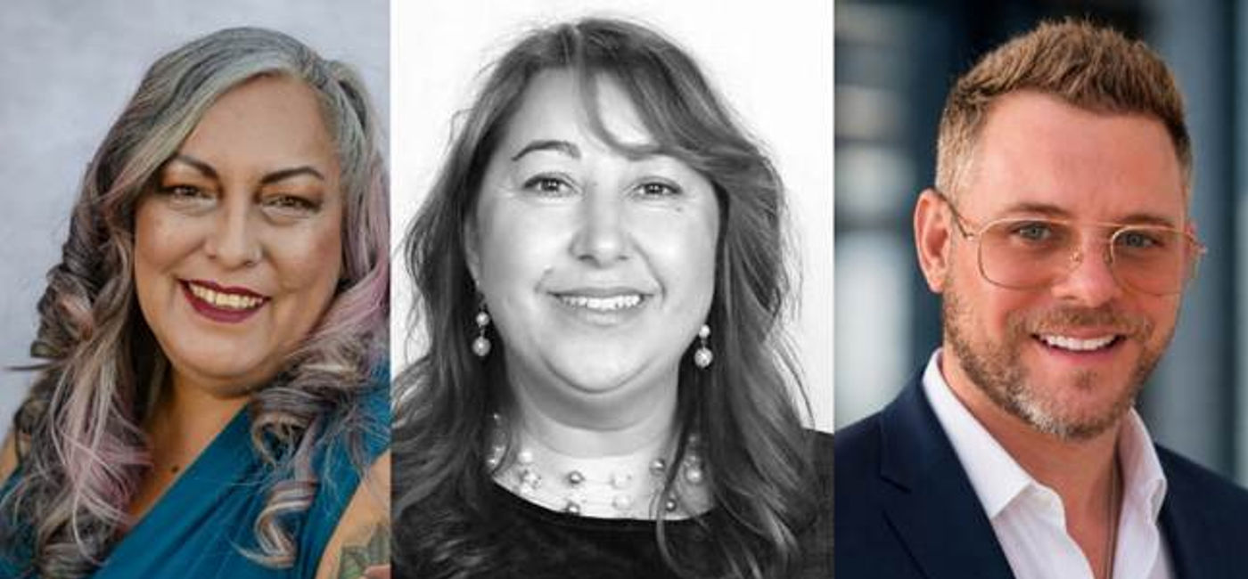 Image: De gauche à droite : Ruth Fernandez, Florentina Florescu et Ian O'Ryan (Source: Cunard)