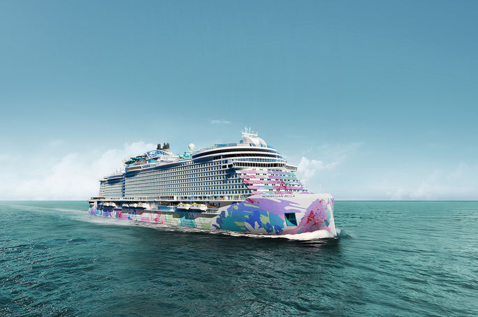 A rendering of Norwegian Bella A rendering of Norwegian Bella