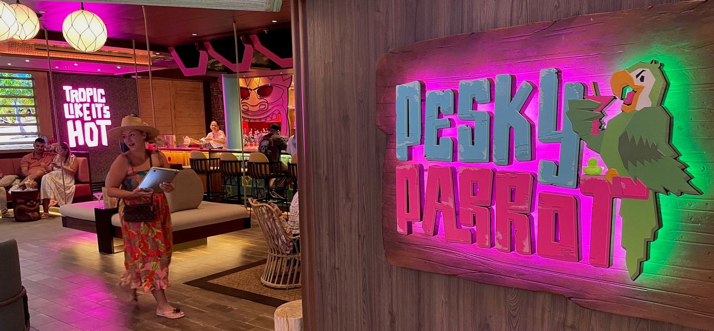 Image: After debuting on Utopia of the Seas, the Pesky Parrot is being added to Allure of the Seas. (Photo Credit: Bruce Parkinson)