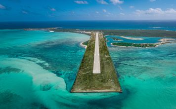 Ambergris Cay private international airport