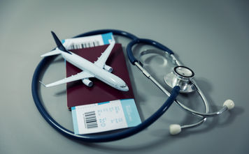 Medical travel insurance.