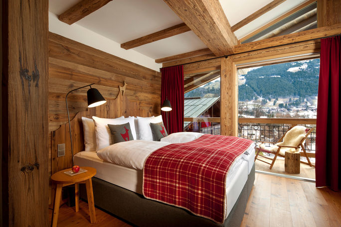 A room inside the Hotel Kitzhof - Mountain Design Resort in Austria, part of Preferred Hotels & Resorts. Preferred Hotels & Resorts, austria ski resorts, ski resorts in austria, hotel kitzhof