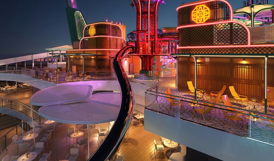 The Spiral @ Tree of Life is expected to be the longest dry slide at sea when it debuts aboard MSC World Asia