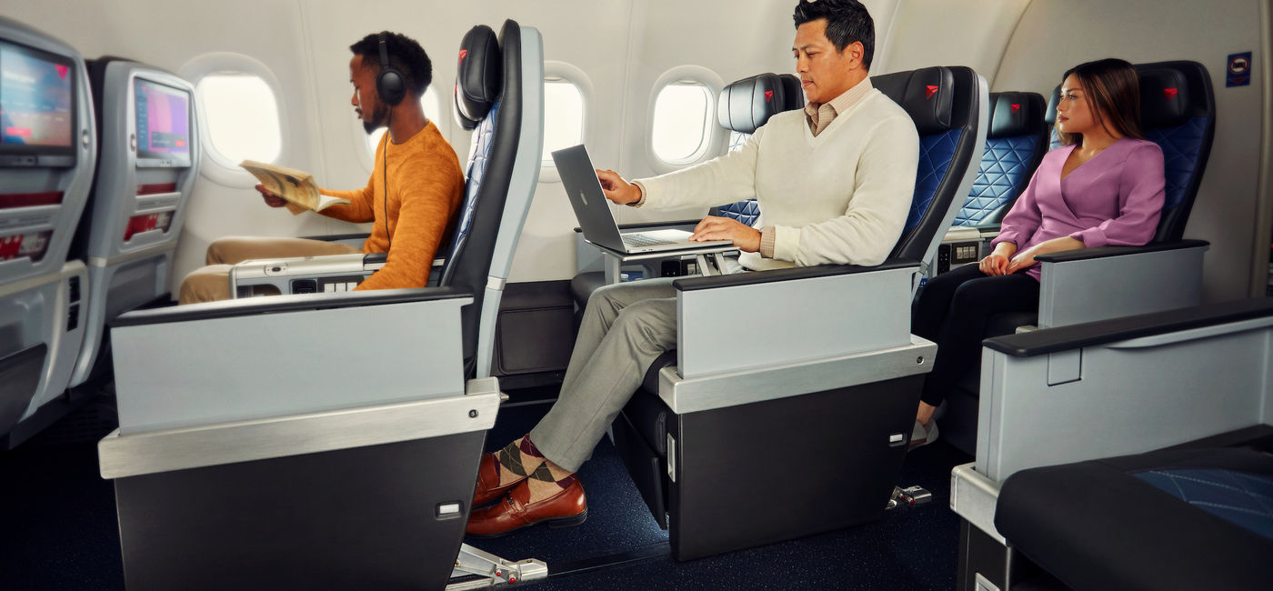 Image: Delta Air Lines' premium select seats. (Photo Credit: Delta Air Lines)