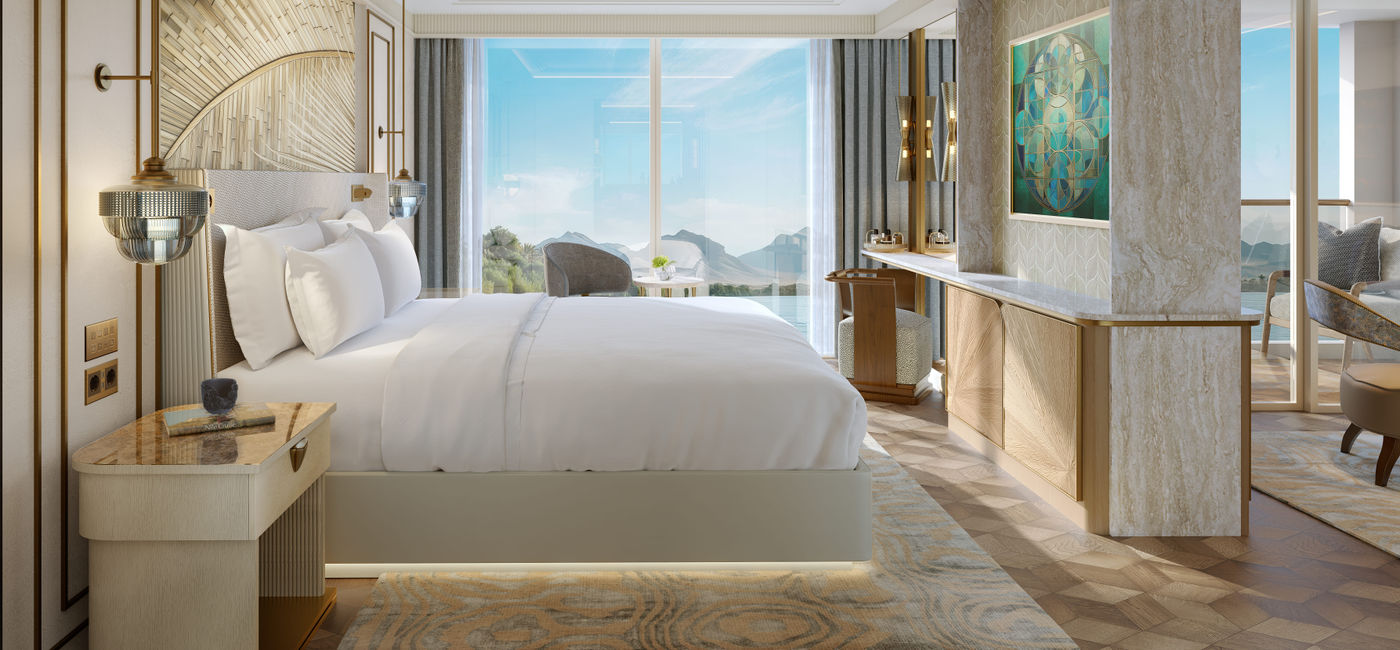Image: Waldorf Astoria Nile River Experience bedroom (Photo Credit: Hilton)