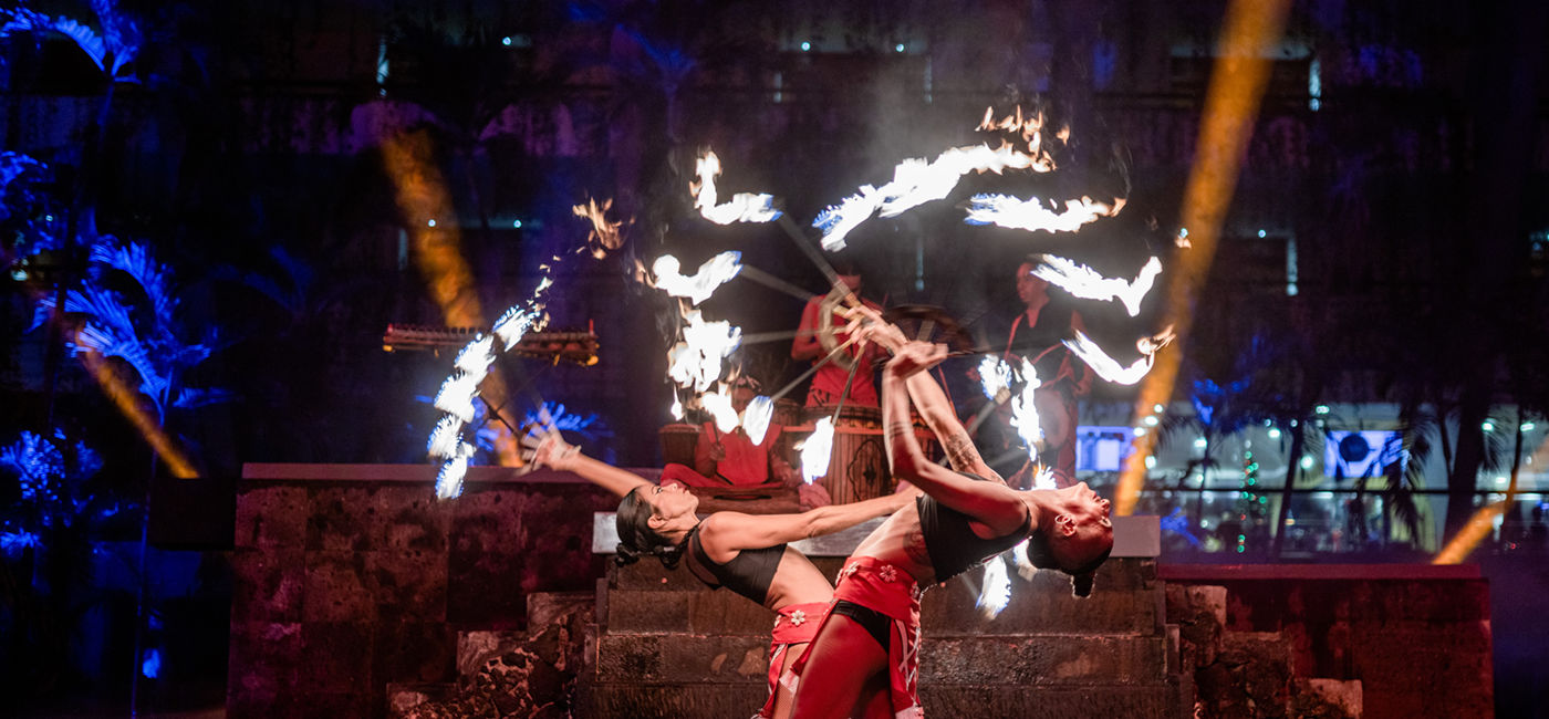 Image: Fire & Drums Show (Photo Credit: Oasis Hotels & Resorts)