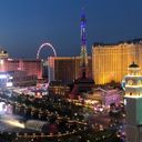 Las Vegas Strip viewed at night