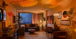 Hilton New York Times Square The Lion King Royal Suite Living Area