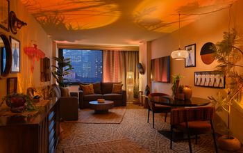 Hilton New York Times Square The Lion King Royal Suite Living Area