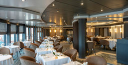 The upgraded MSC Yacht Club Restaurant aboard MSC Splendida