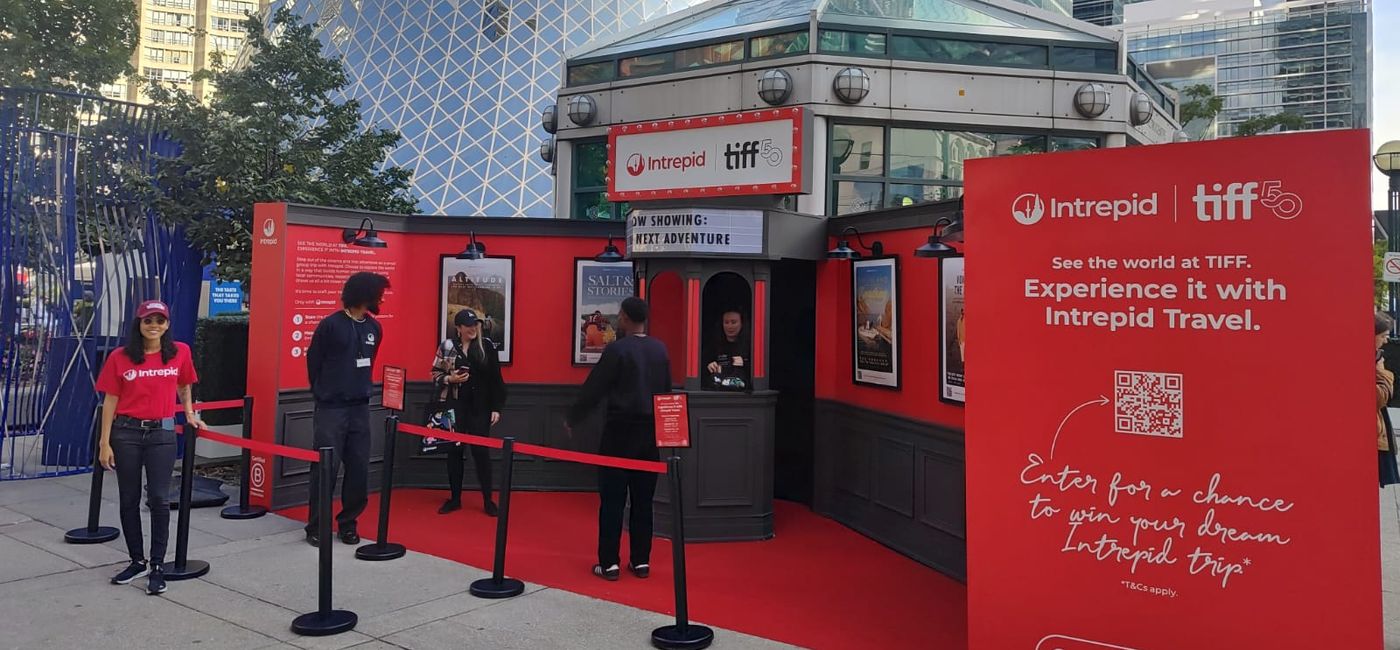 Image: The Intrepid box office at TIFF (Photo Credit: Intrepid Travel)