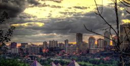 Edmonton at dusk