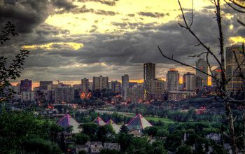 Edmonton at dusk