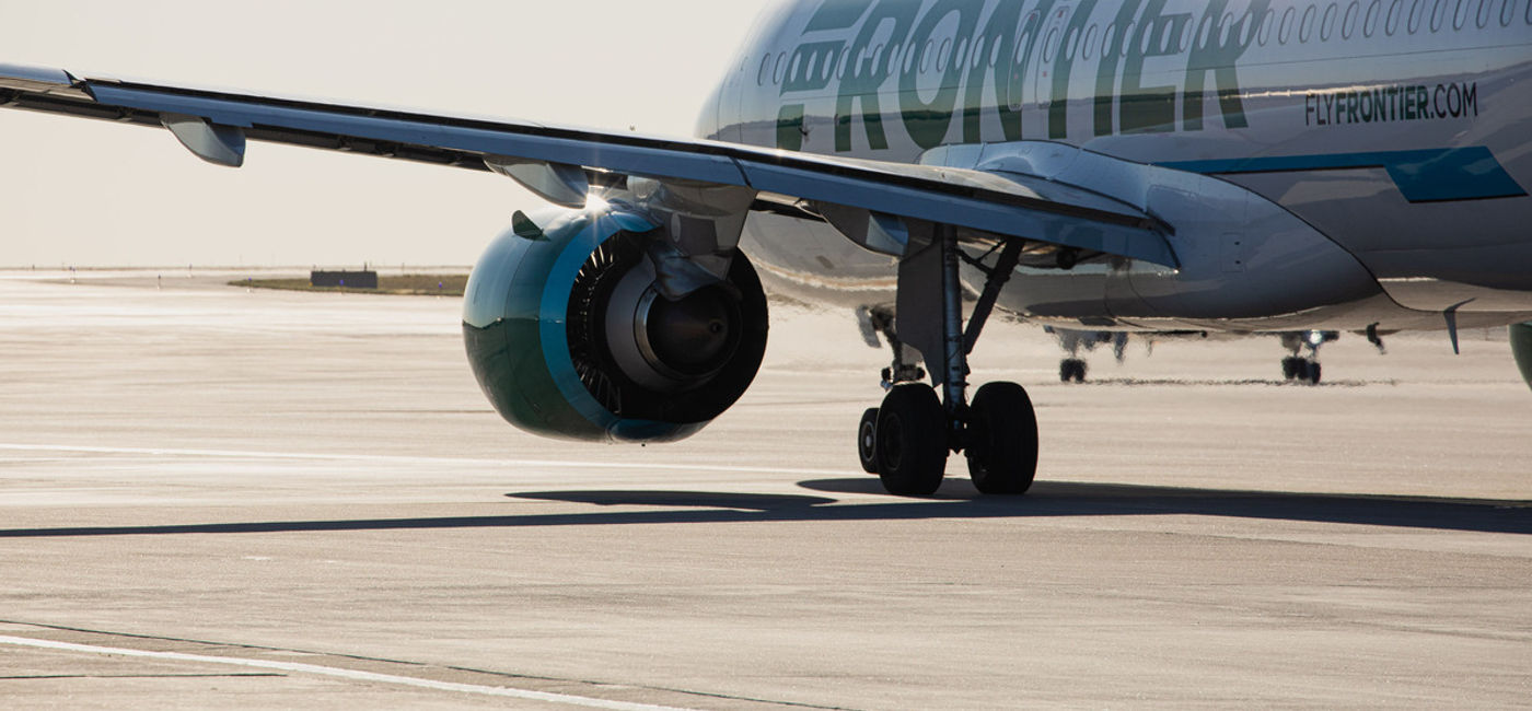 Image: Frontier Airlines plane. (photo via Frontier Airlines Media)