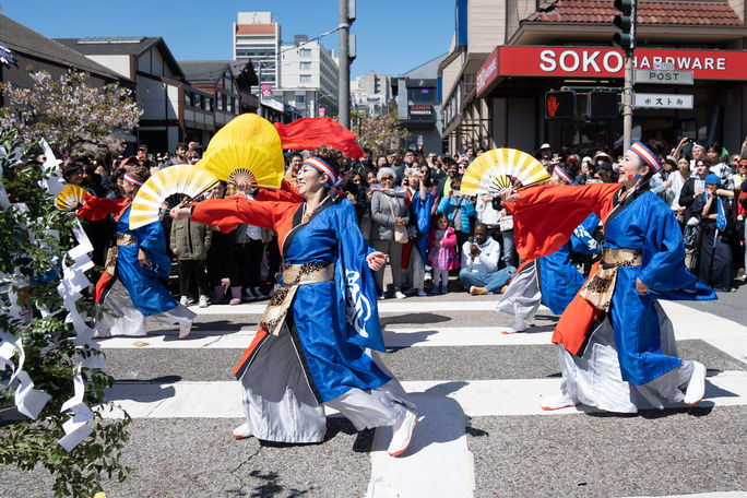 Parade during the Northern California Cherry Blossom Festival Northern California Cherry Blossom Festival, Japan town,