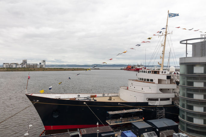 The Royal Yacht Britannia in Edinburgh, Scotland