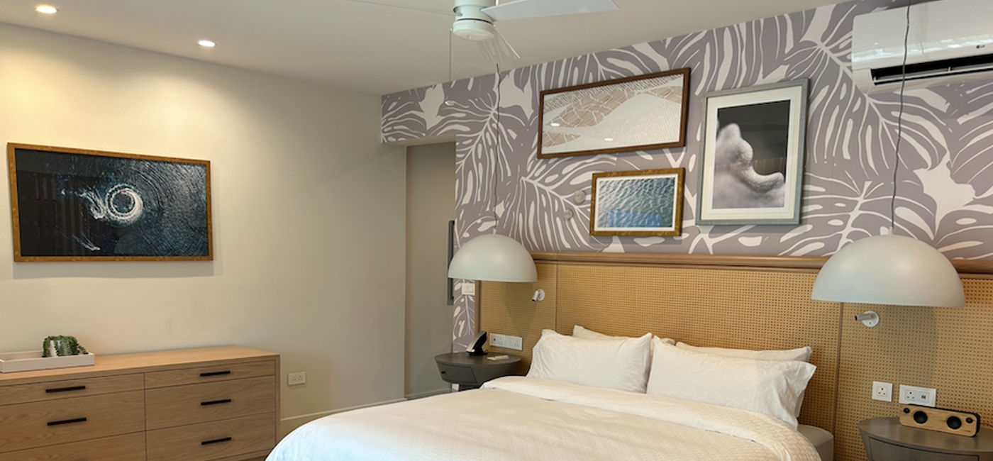 Image: A bedroom in a Butler Suite at Sandals Saint Vincent and the Grenadines. (Photo Credit: Marsha Mowers)