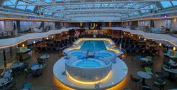 Lido deck on Holland America Rotterdam, cruise ship,
