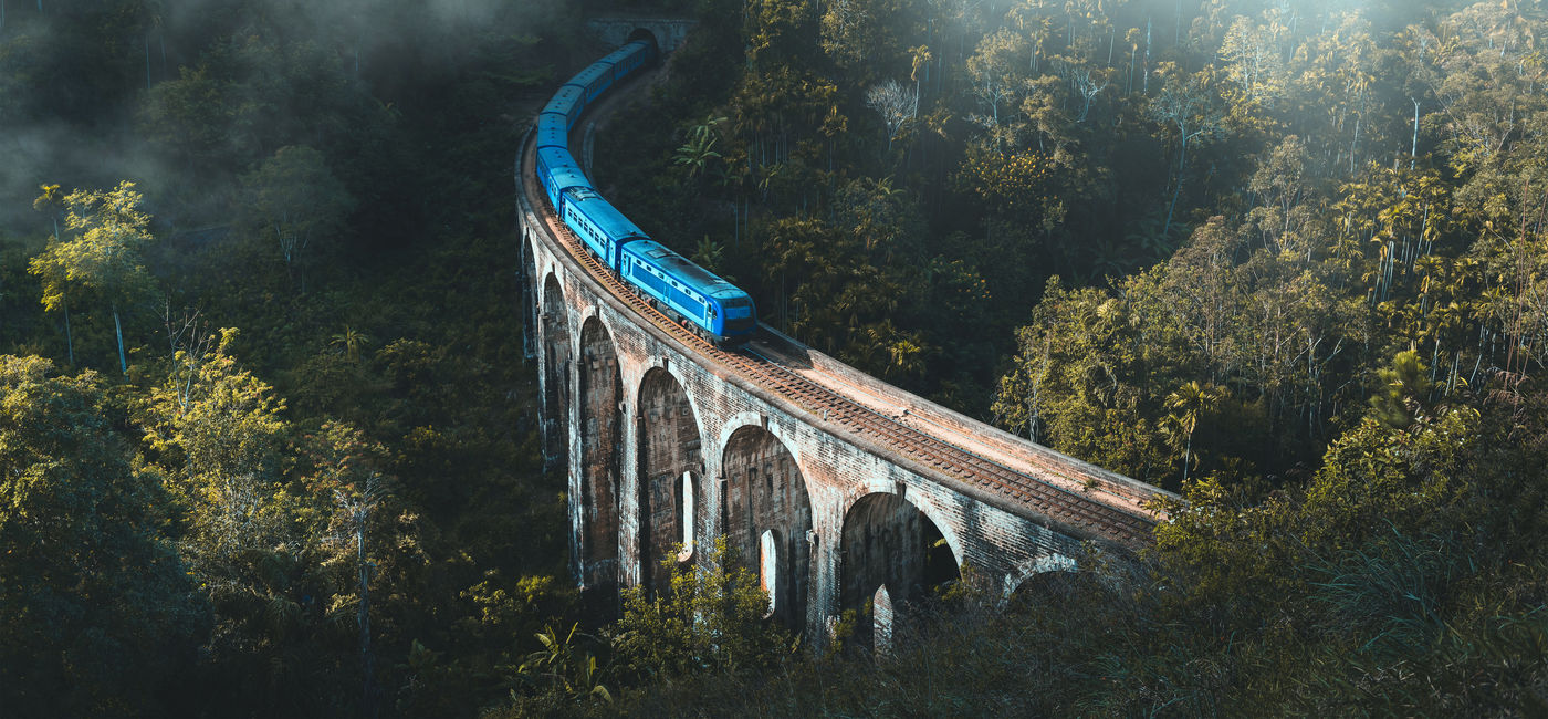 Image: Demodara nine arch bridge, Ella, Sri Lanka. (Photo Credit: surangaw / Adobe Stock)