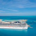 The MSC Divina at Ocean Cay.