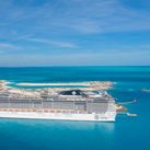 The MSC Divina at Ocean Cay.