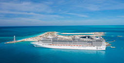 The MSC Divina at Ocean Cay.