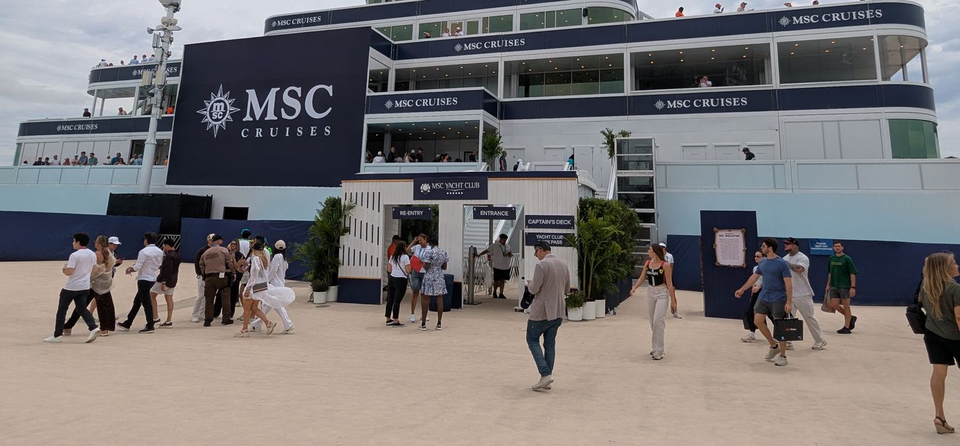 Photo: MSC Cruises Yacht Club at F1 Miami Grand Prix (Photo Credit: Eric Bowman)