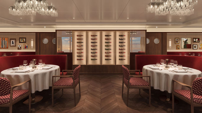 Rendering of Osteria d’Ovidio aboard Crystal Grace Rendering of Osteria d’Ovidio aboard Crystal Grace