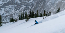 Skier enjoying Telluride Ski Resort