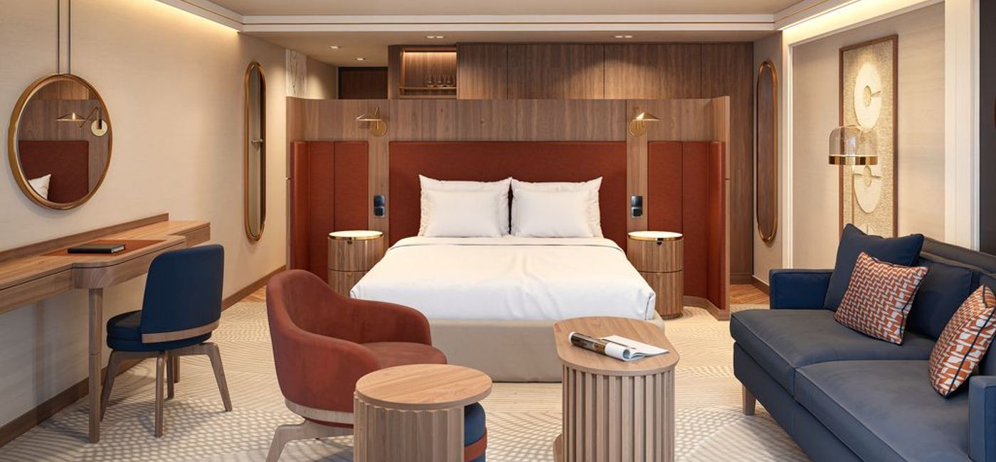 Image: A rendering of a stateroom on AmaRudi (Photo Credit: AmaWaterways)