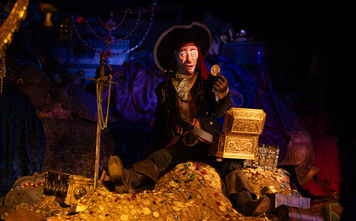 Disneyland's updated audio-animatronic pirate figure uses new Hybrid Front Projection technology.