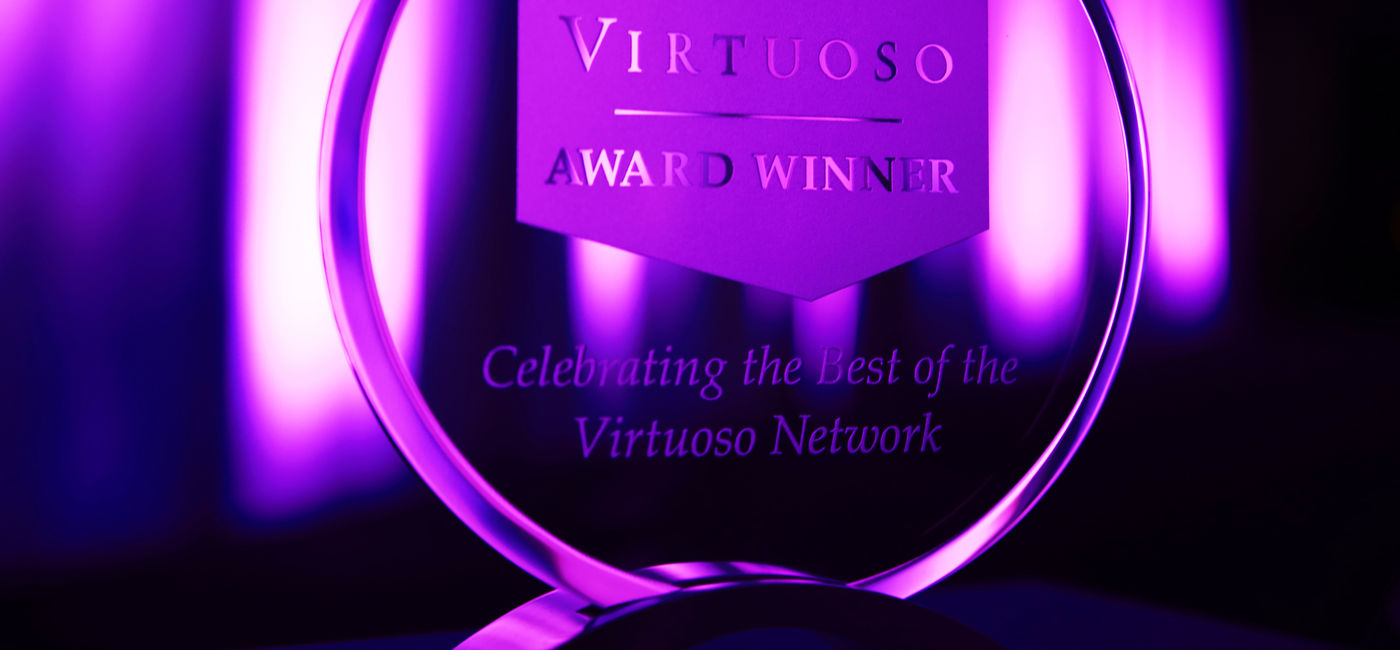 Image: Virtuoso Top Producer Award (Photo Credit: Travel Experts)